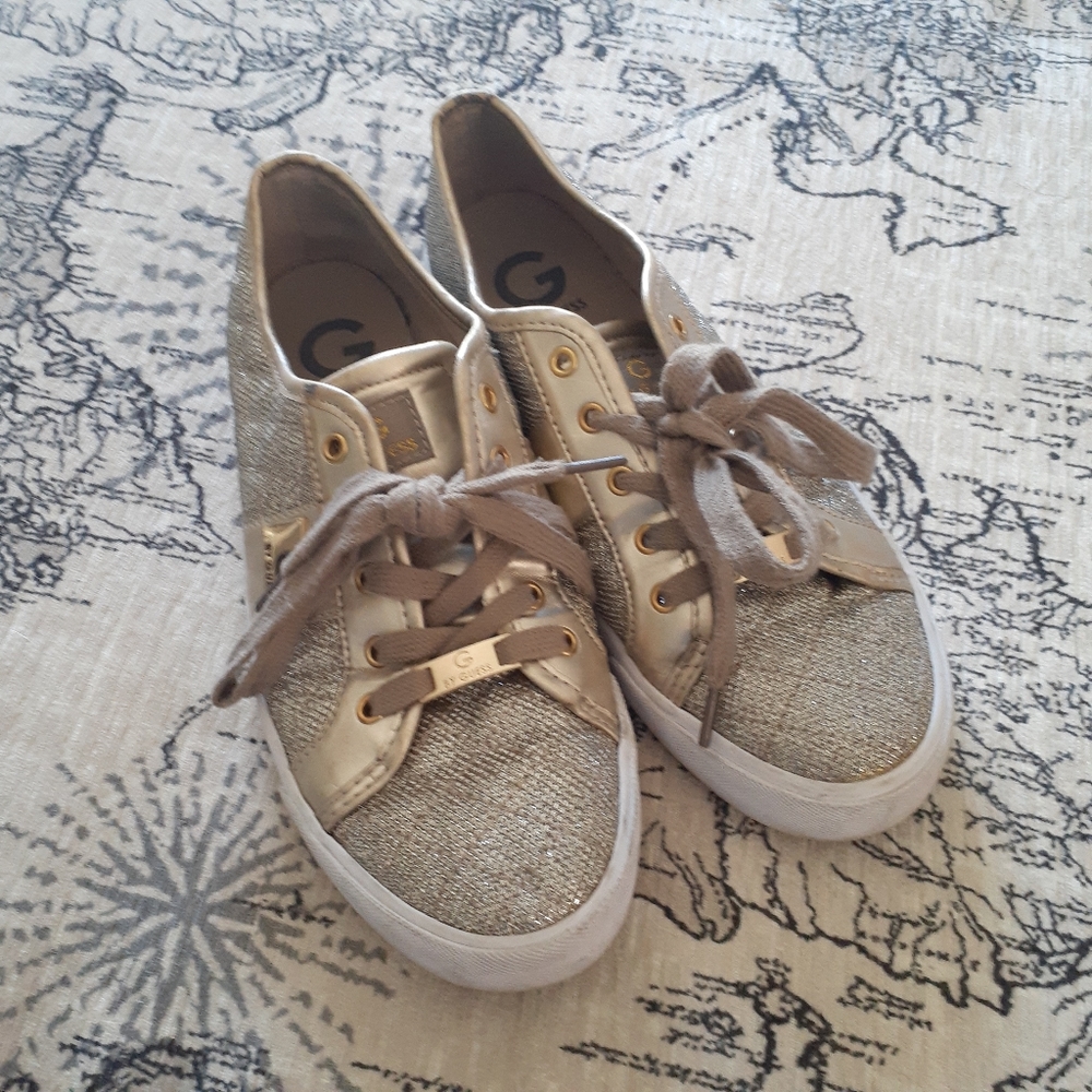 Gold Guess Sneakers